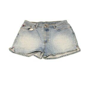 Gently Worn Blue Denim RALPH LAUREN Weekender Shorts Size 12 (BB0924)